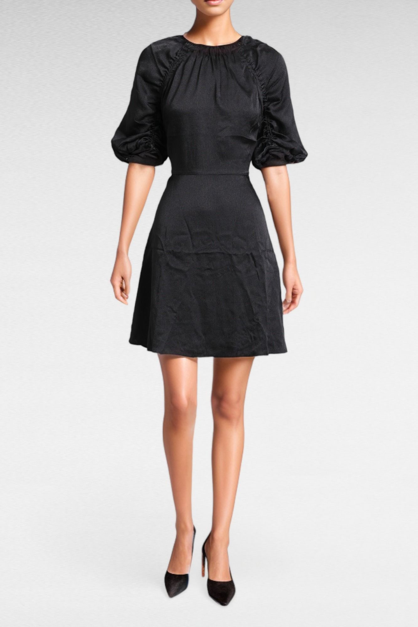 Black dolman sleeve dress outlet