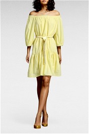 Portmans Yellow Off Shoulder Dress