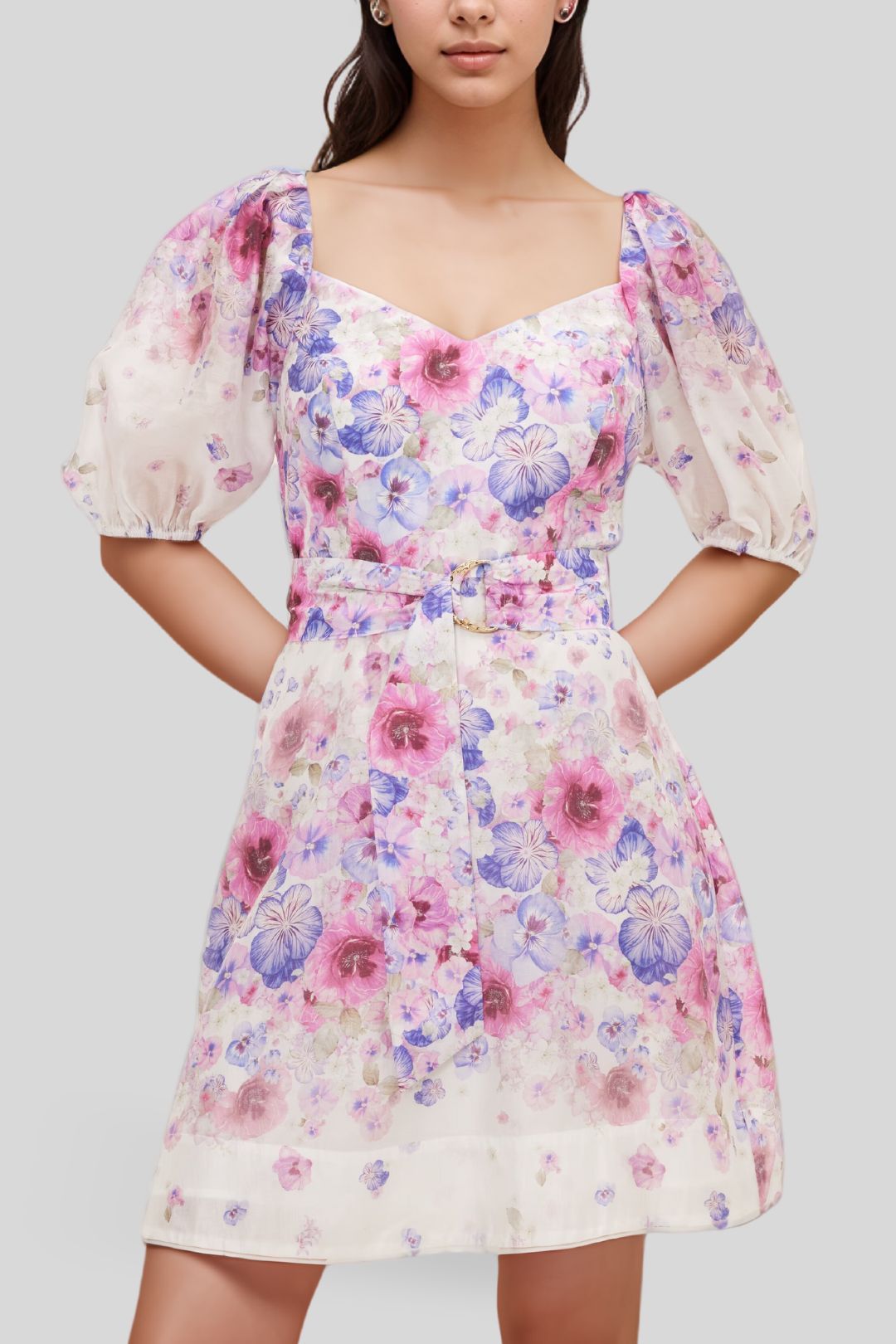 Portmans Chloe Puff Sleeve Short Dress