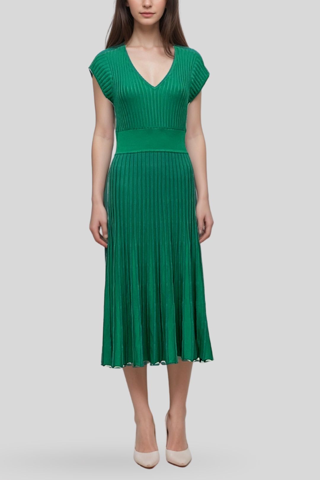 portmans knit dress Hire Ribbed | red carpet inspired cowl neck crisscross long dress