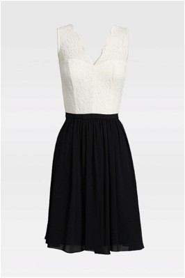 blue dress for baby girl Eva Black & White Bardot Bow Detail Maxi Dress With Thigh Split – Club L  London main image 1