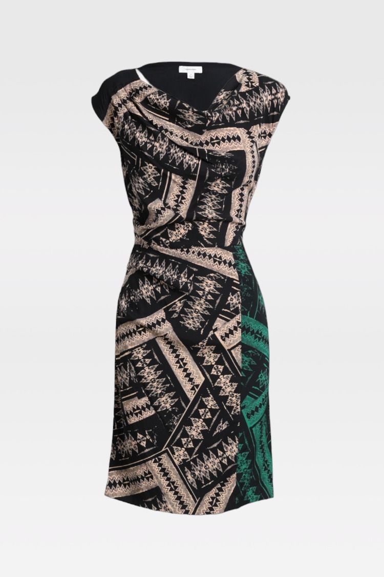 bodycon lace trim dress Olyra Lace Trim Mini Dress Black | White | Black | White | Womens main image 1