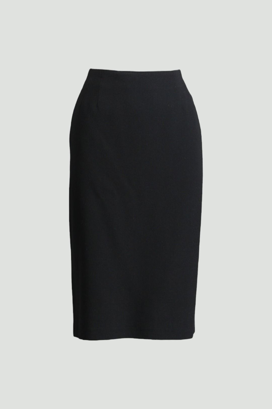 Knee Length Pencil Skirt in Black