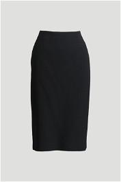 Crepe Pencil Skirt in Black 