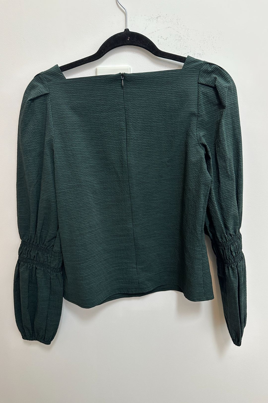Puff Long Sleeve Top in Green