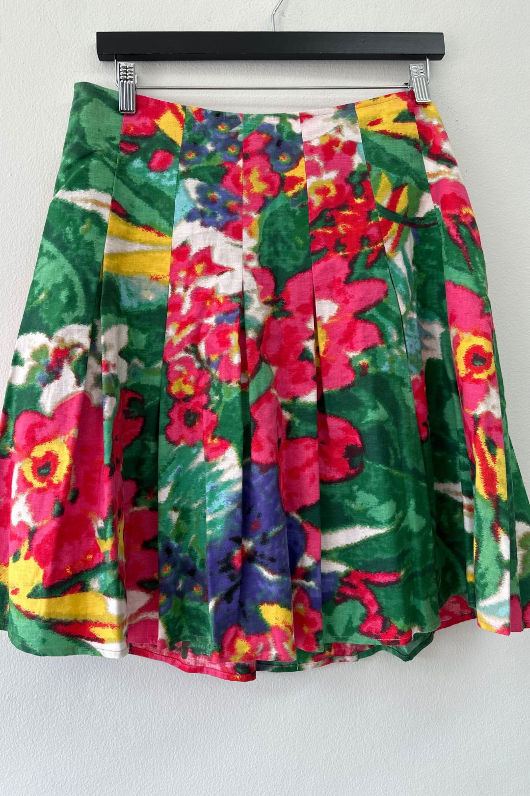 Queenspark - Floral Print Pleat Skirt