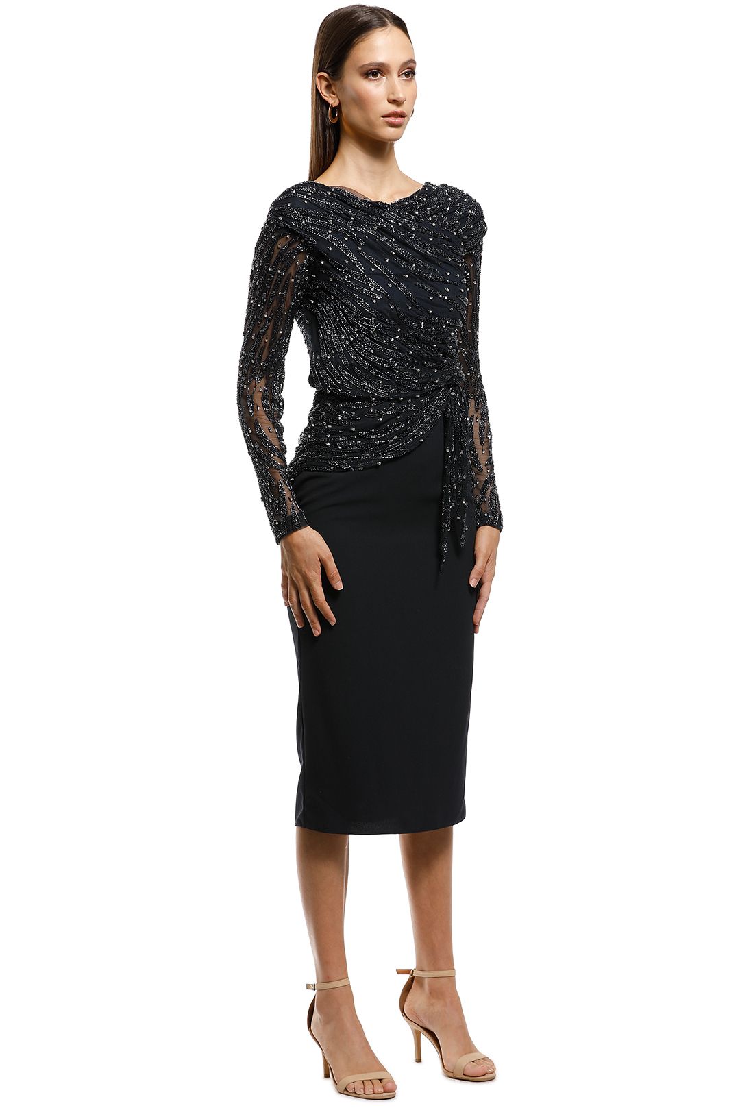 Jamilla Midi Dress by Rachel Gilbert for Rent | GlamCorner