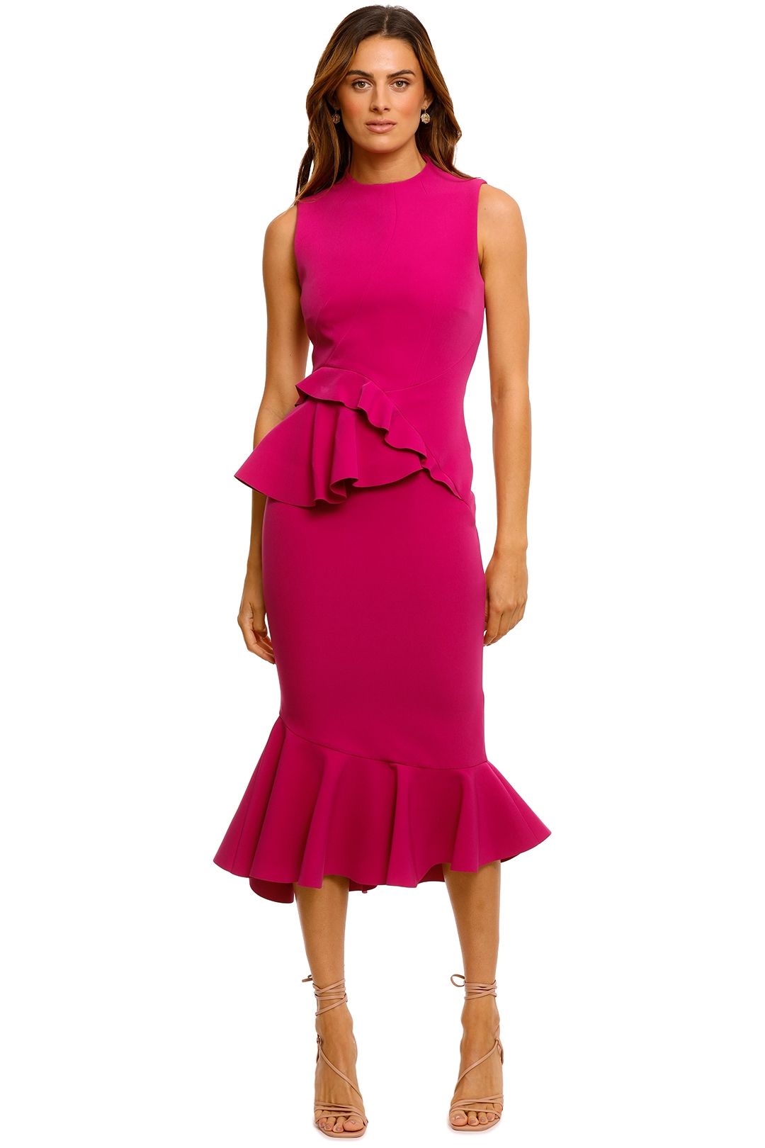Rachel Gilbert Arden Dress Magenta
