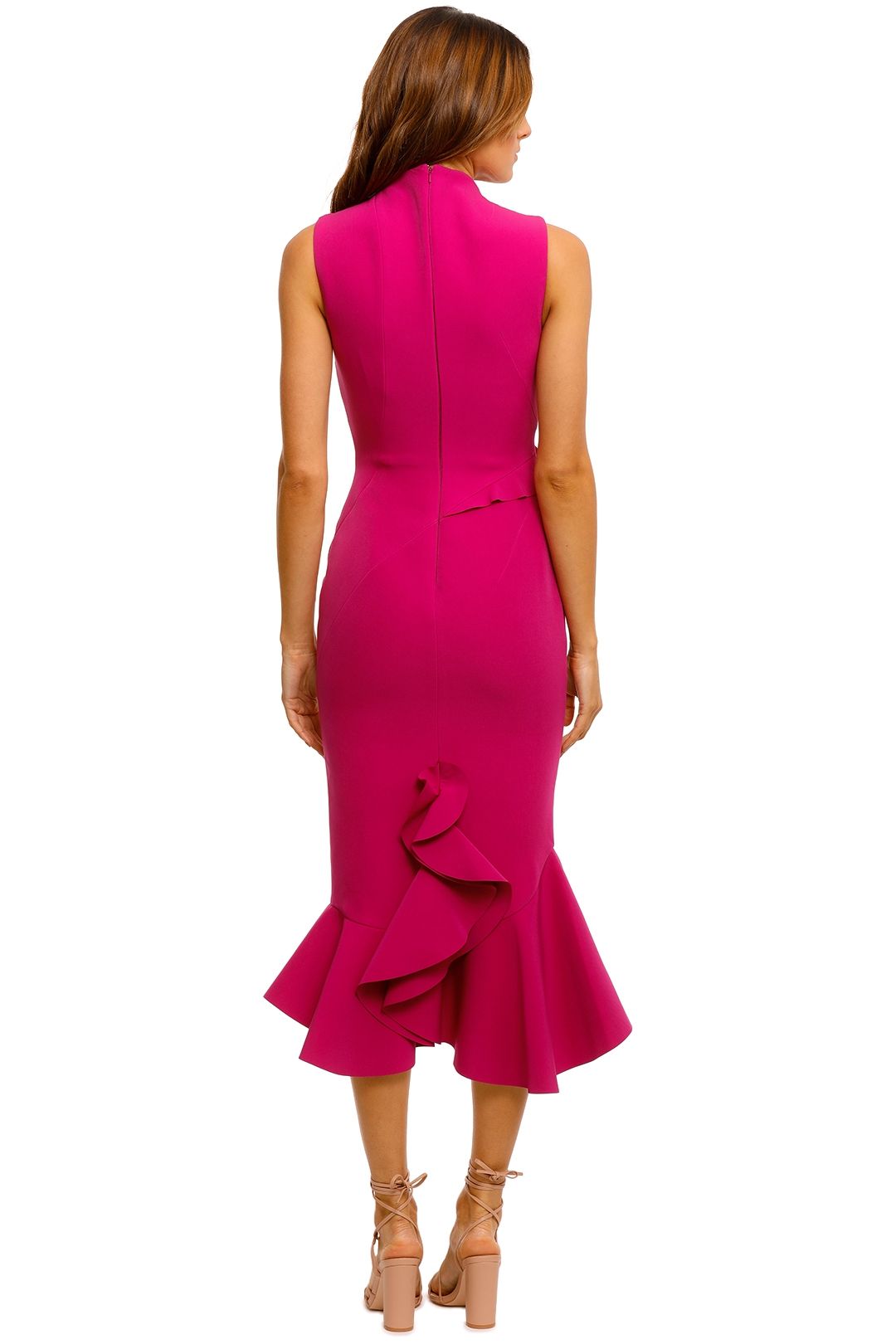 Flirty magenta sales party wear designer