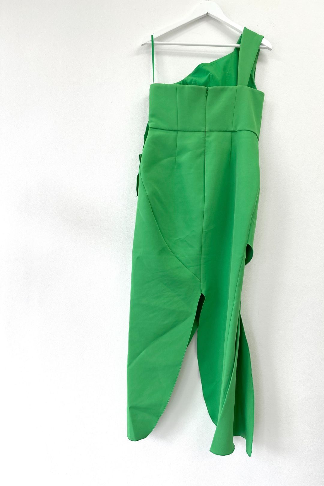 Buy Luna One Shoulder Green Gown | Rachel Gilbert | GlamCorner