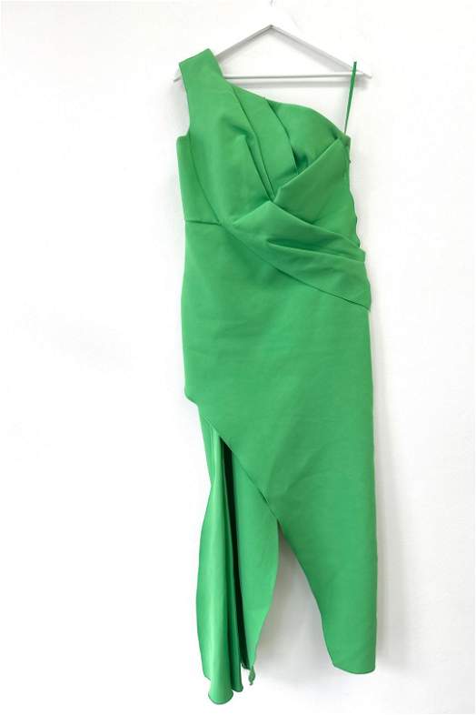 green emerald velvet dress Astra Gown main image 1
