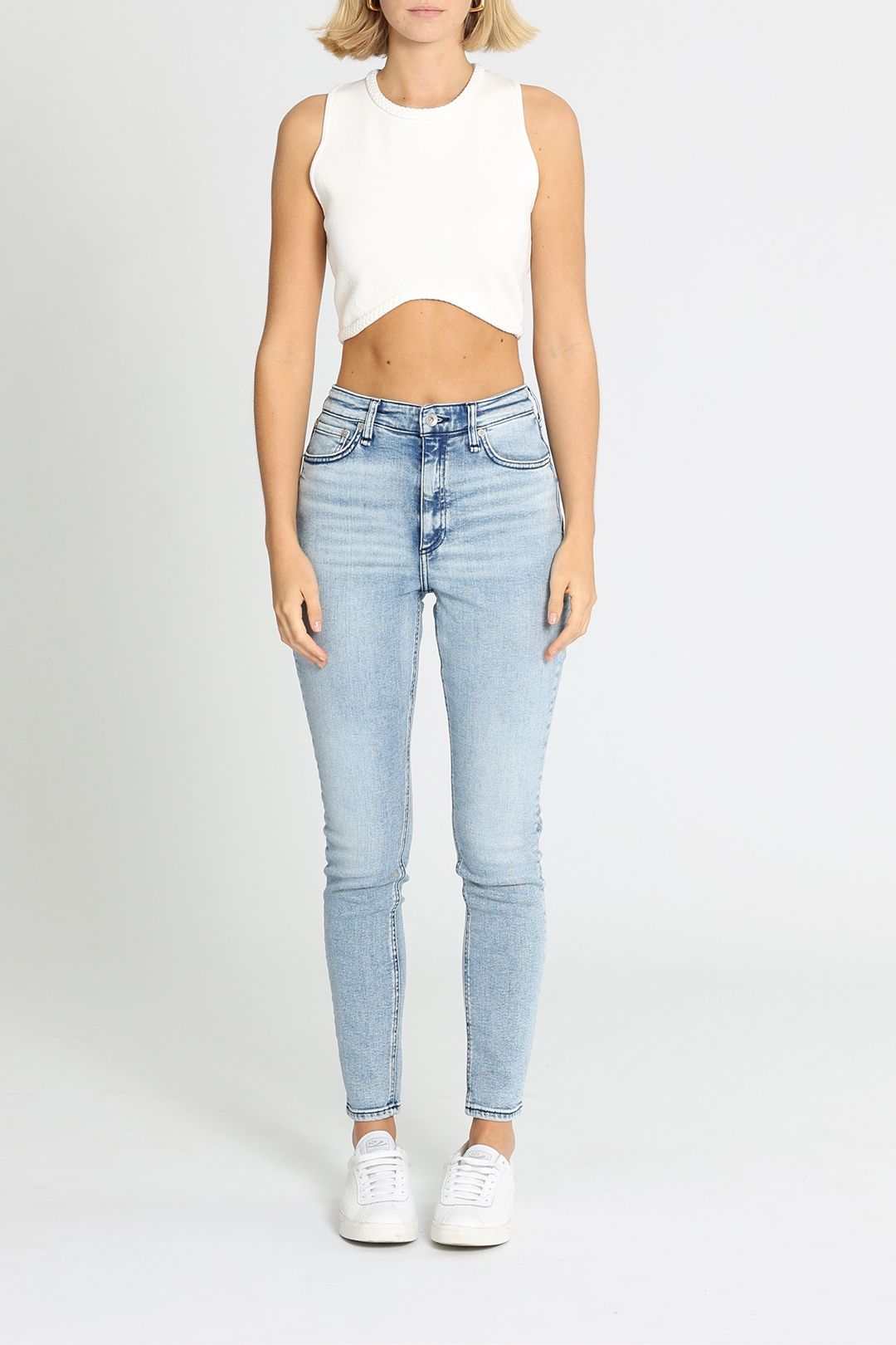Rag & Bone Nina High Rise Skinny Jean Blue