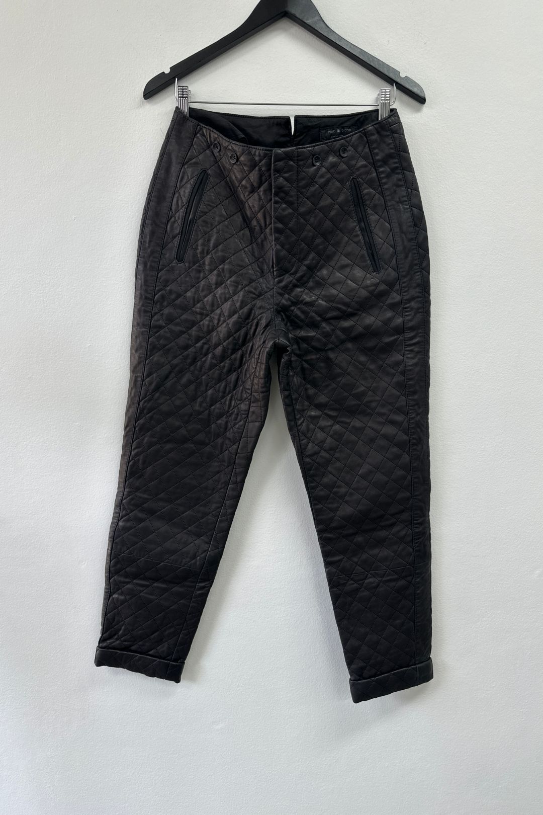 Rag & Bone - Quilted Leather Woodstock Pant