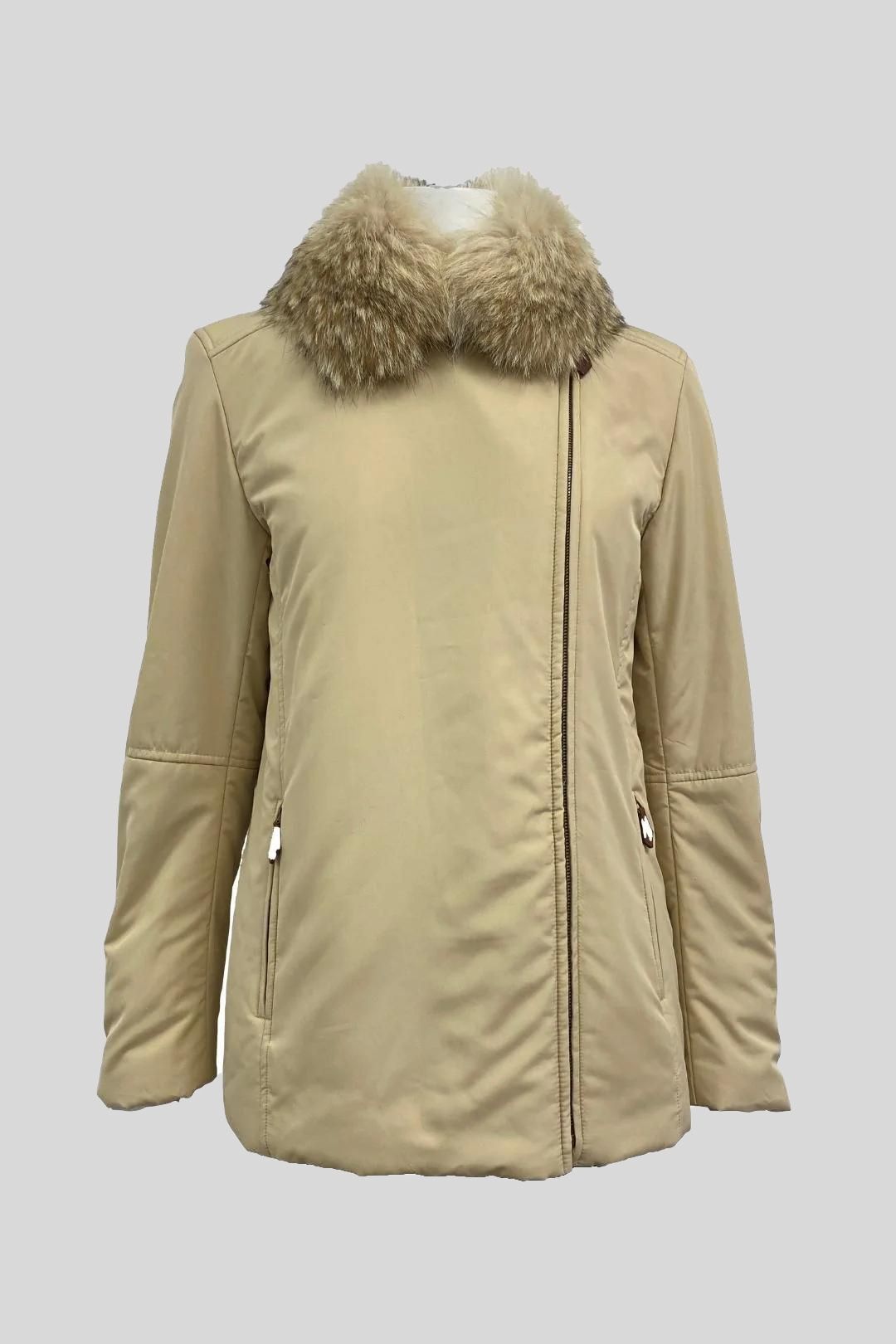 Fur collar jacket hotsell