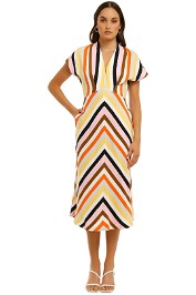 Rebecca-Vallance-Franklin-SS-Midi-Dress-Stripe-Front