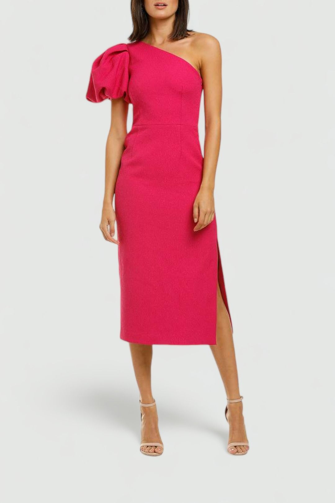 Magenta midi dress online