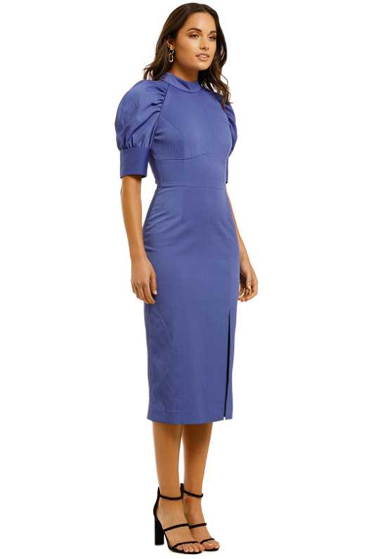 Winslow SS Midi Dress in Blue by Rebecca Vallance for Rent 