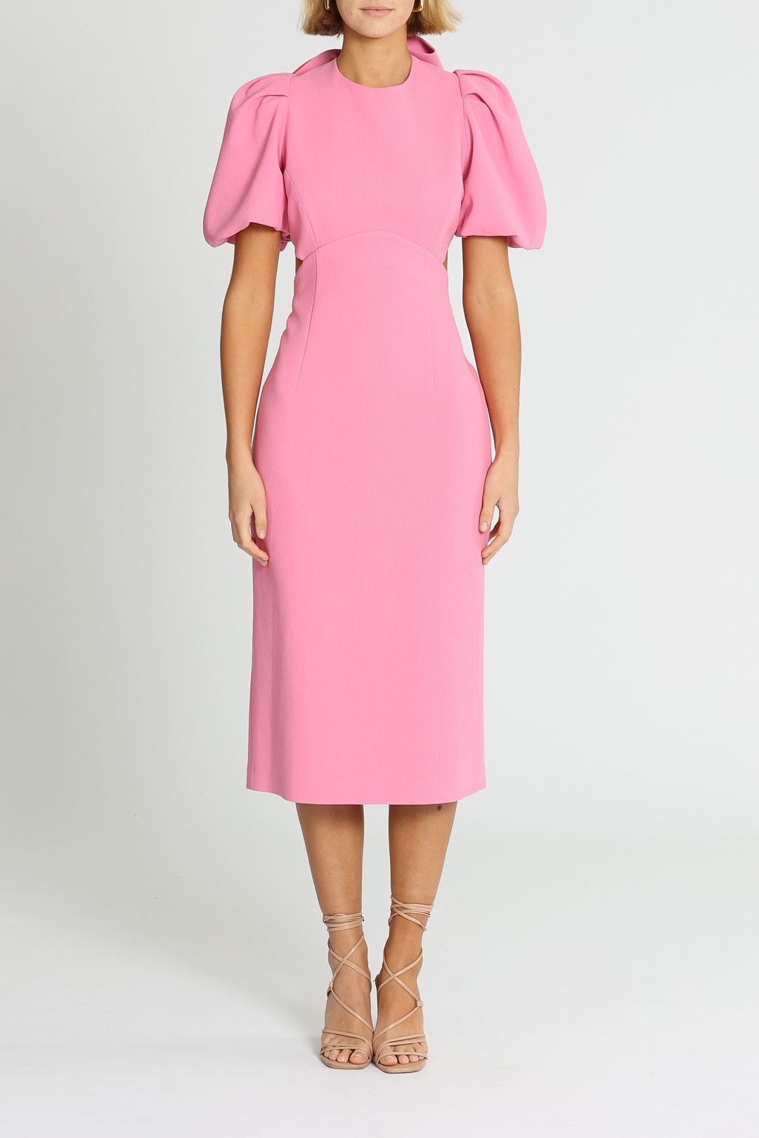 Hire Ally Cut Out Midi Dress Rebecca Vallance GlamCorner
