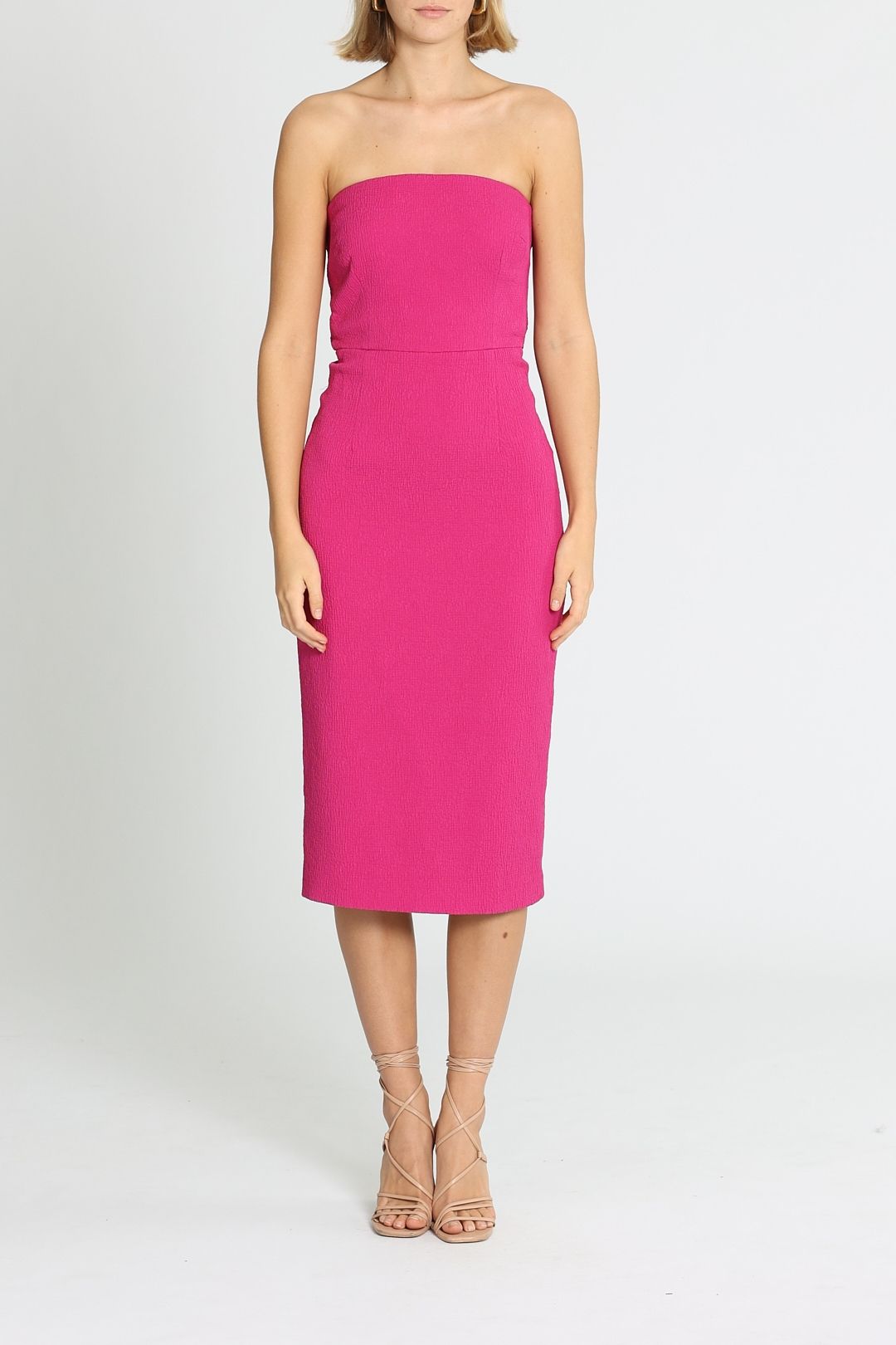 Rebecca Vallance Andie Tie Dress Strapless