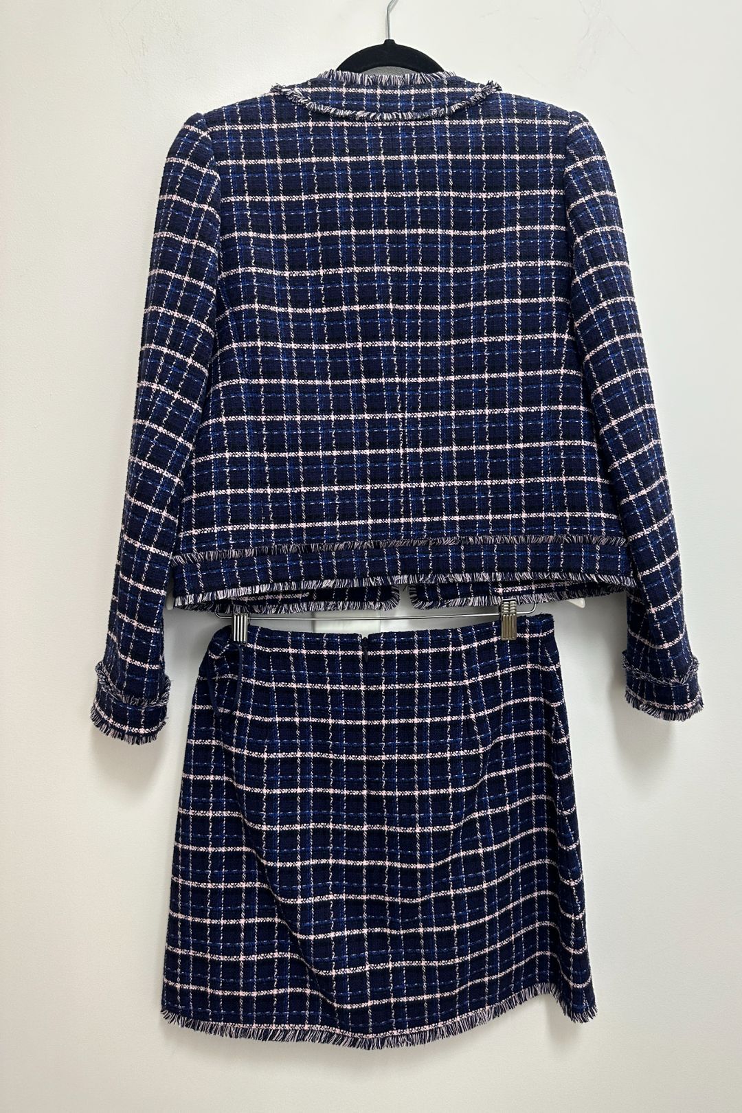 Rebecca Vallance Fallon Check Tweed Jacket and Skirt Set