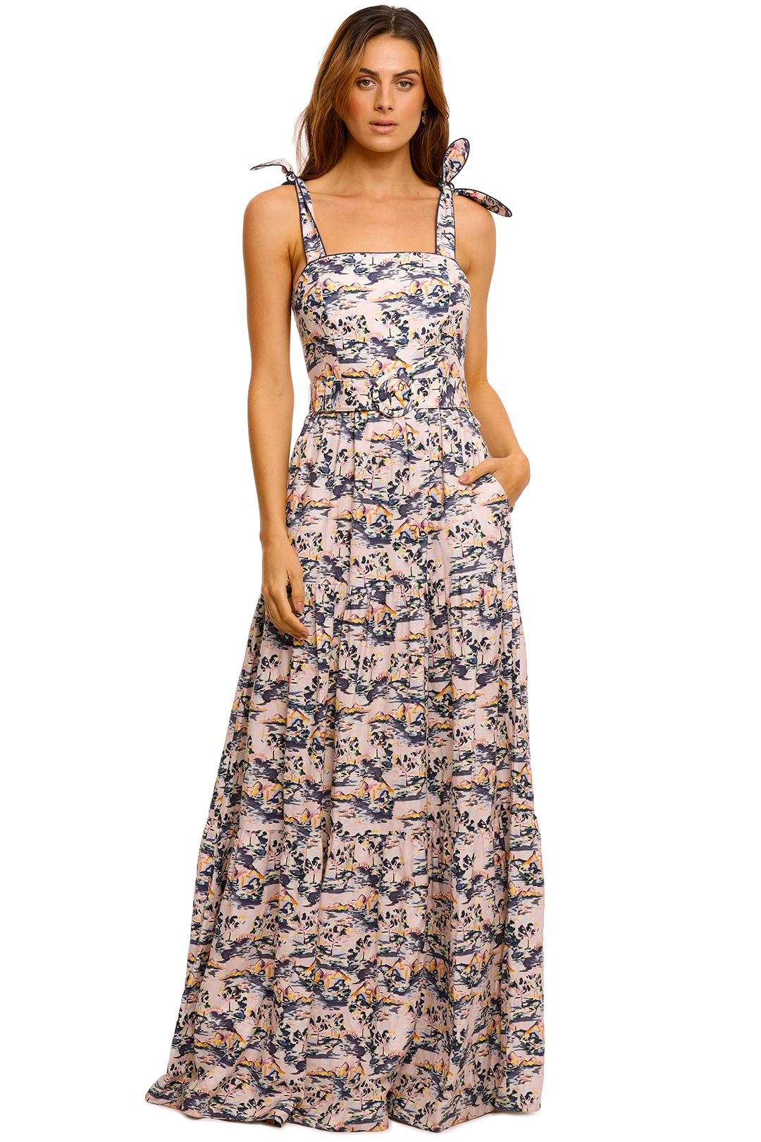 Hire Lake Como Maxi Dress Rebecca Vallance GlamCorner