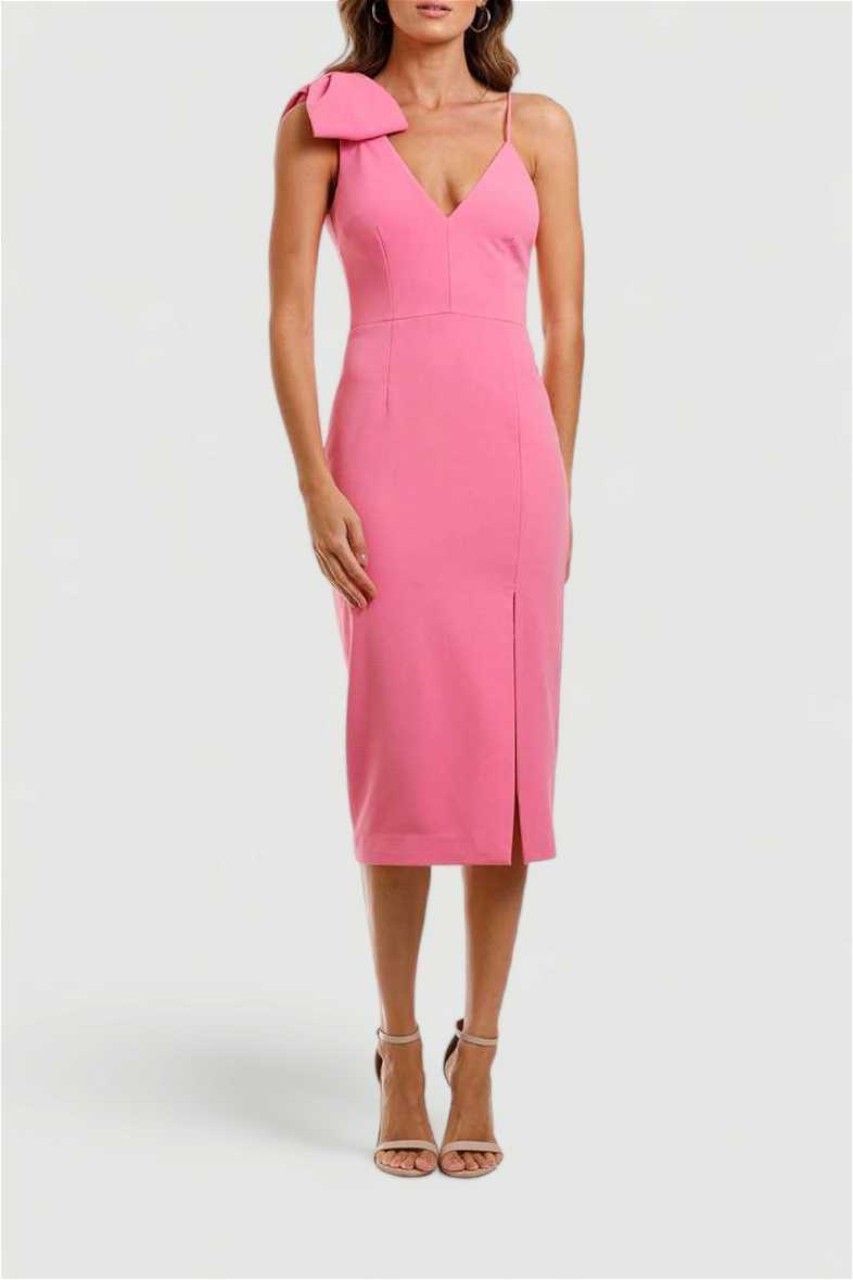 Love Bow Dress in Pink by Rebecca Vallance for Hire