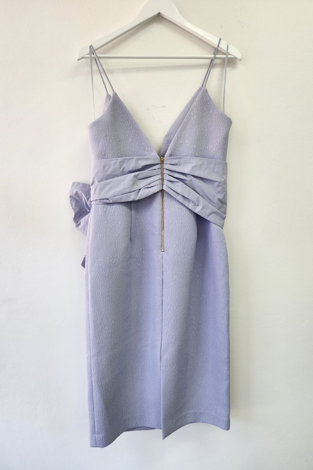 Rebecca Vallance - Monique Waist Tie Lilac Midi Dress
