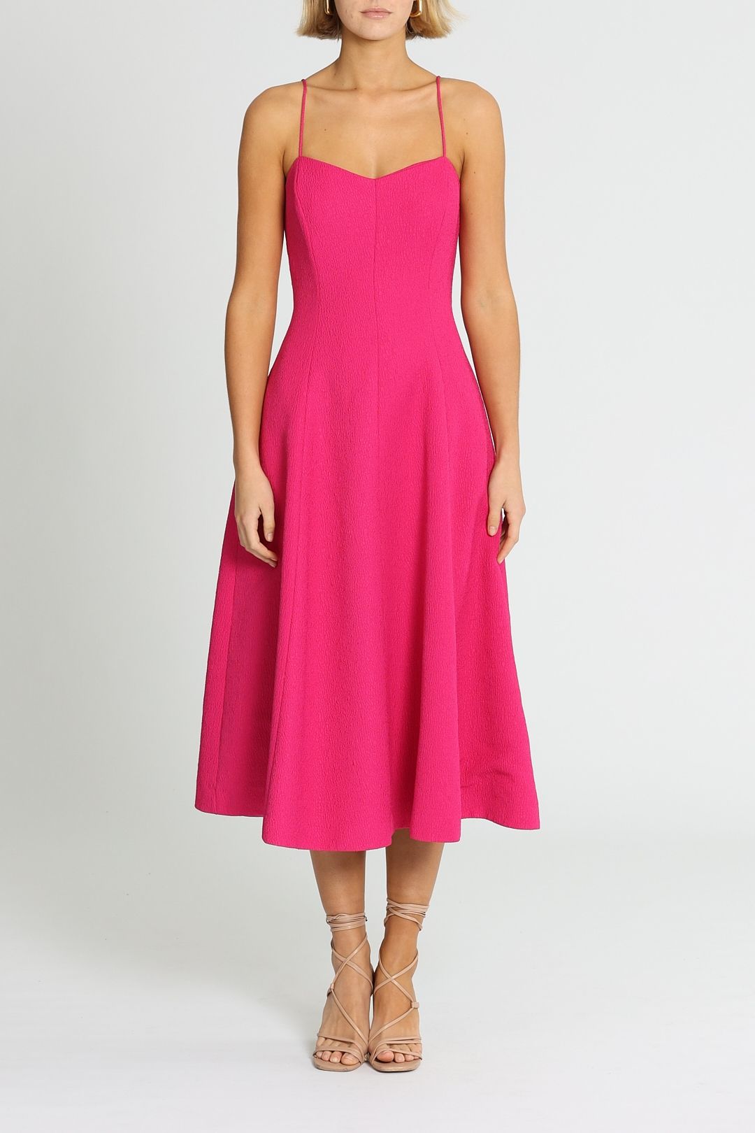 Rebecca Vallance Natalia Strap Dress Pink