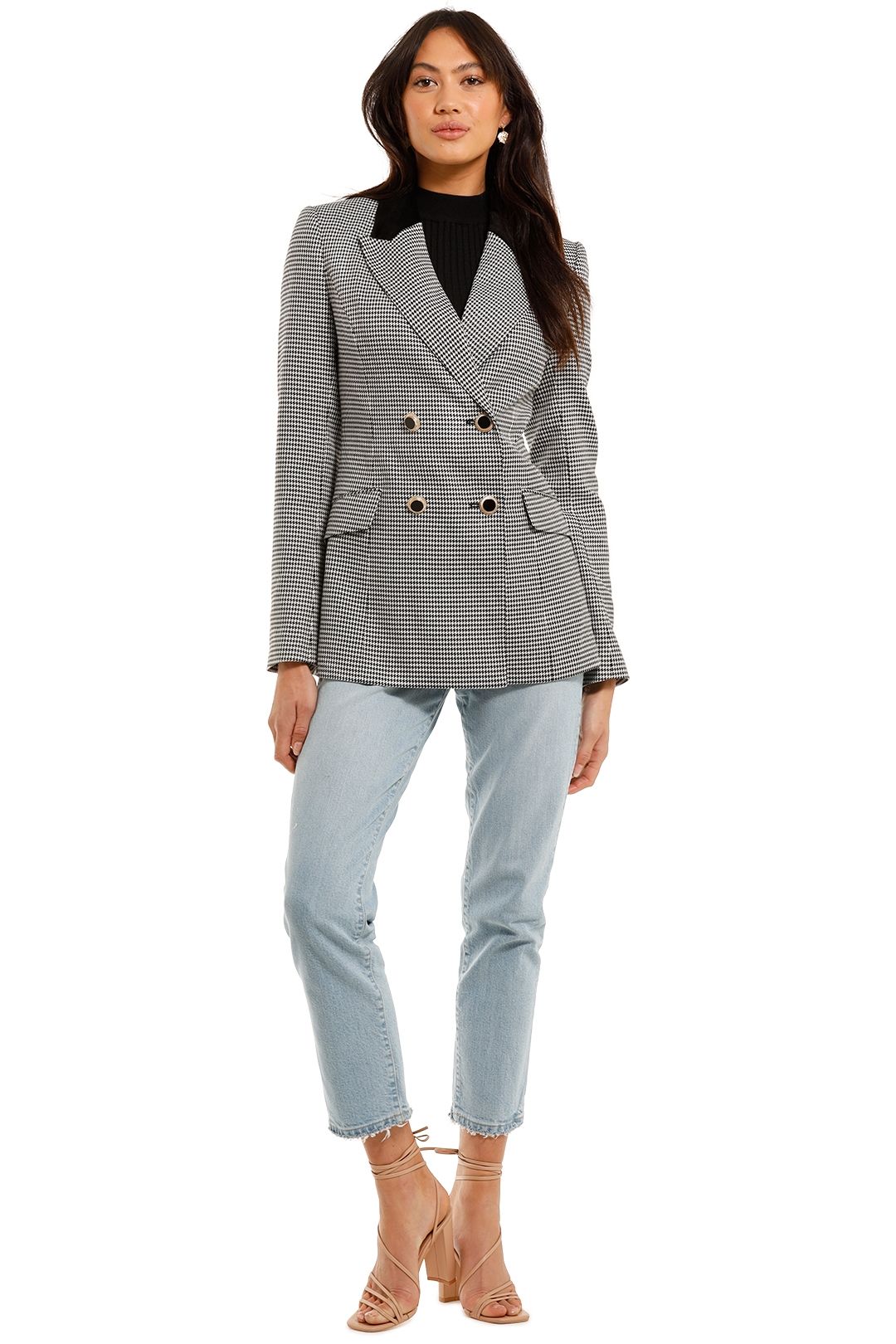 Rebecca Vallance Sebastian Blazer Contrast Panel