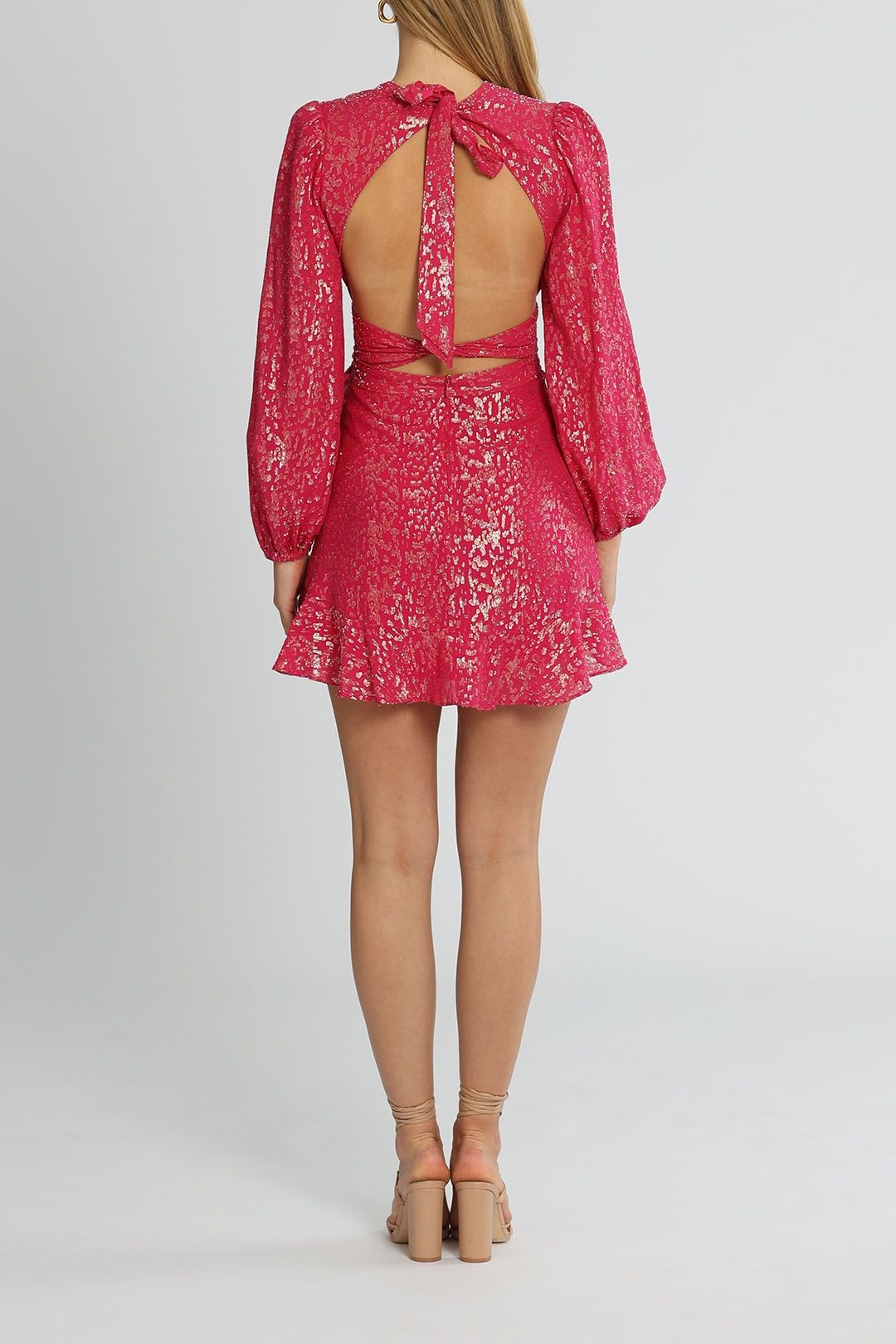 新作【Rebecca Vallance】Gloria floral sequined minidress Gloria floral-appliqué sequined minidress in gold - Rebecca