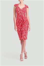 Sacha Drake Red Floral Vasety Mini Dress
