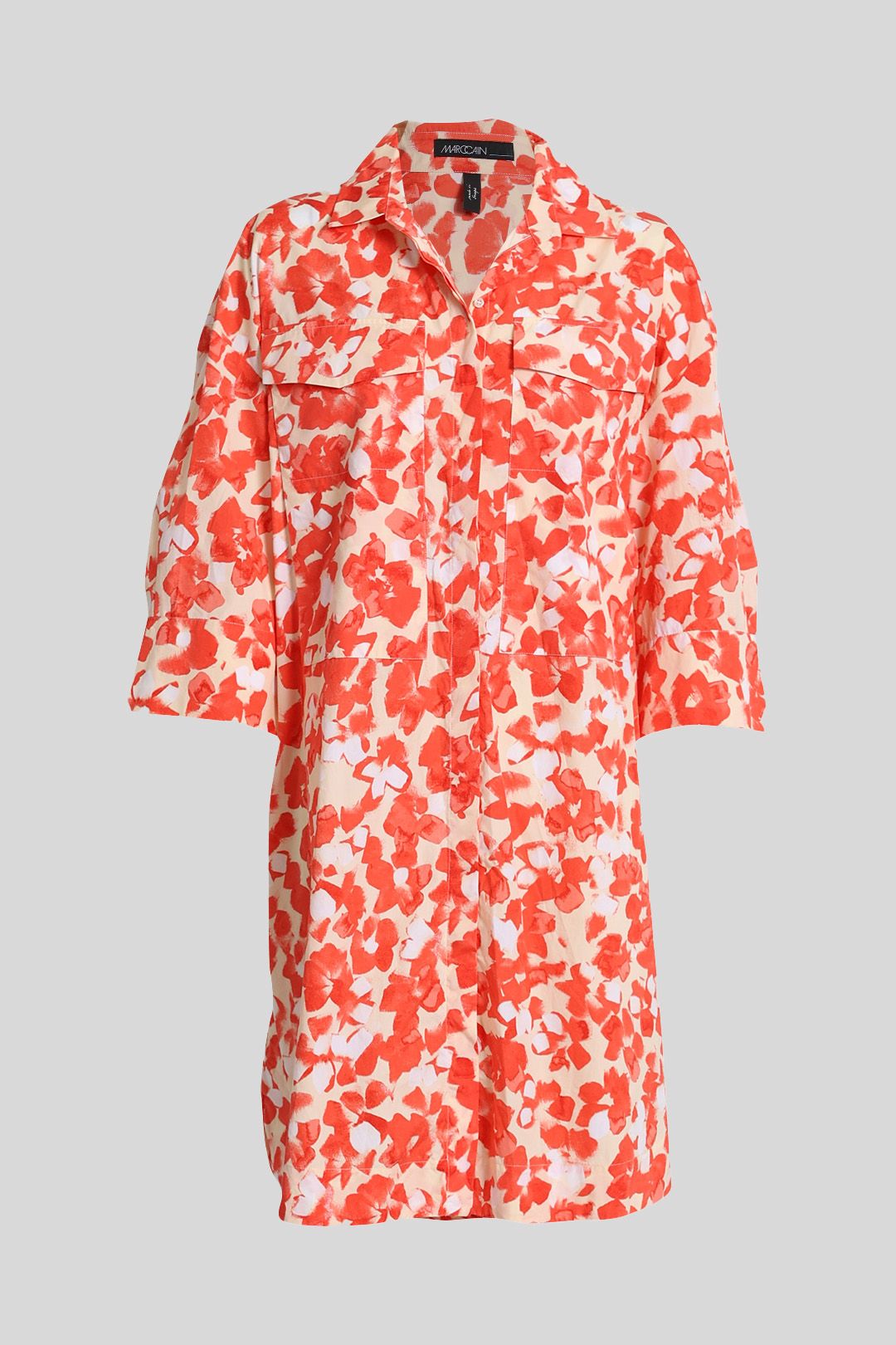 Marc Cain Red Print Shirt Dress