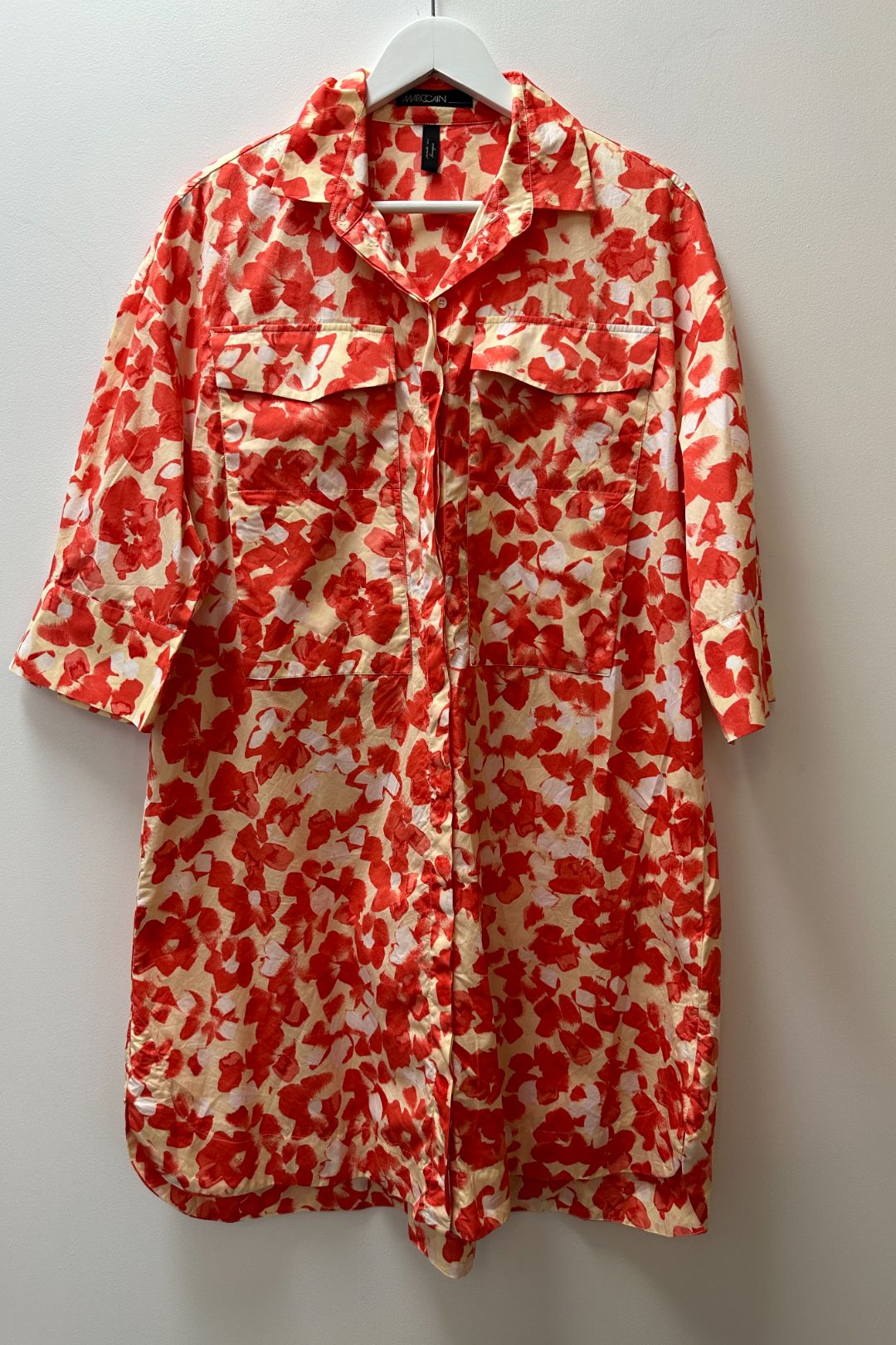 Marc Cain Red Print Shirt Dress