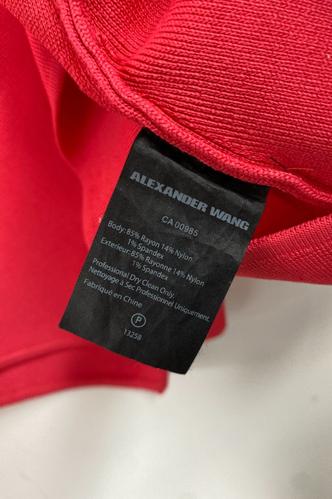 Alexander wang - Red Knit Wrap Top