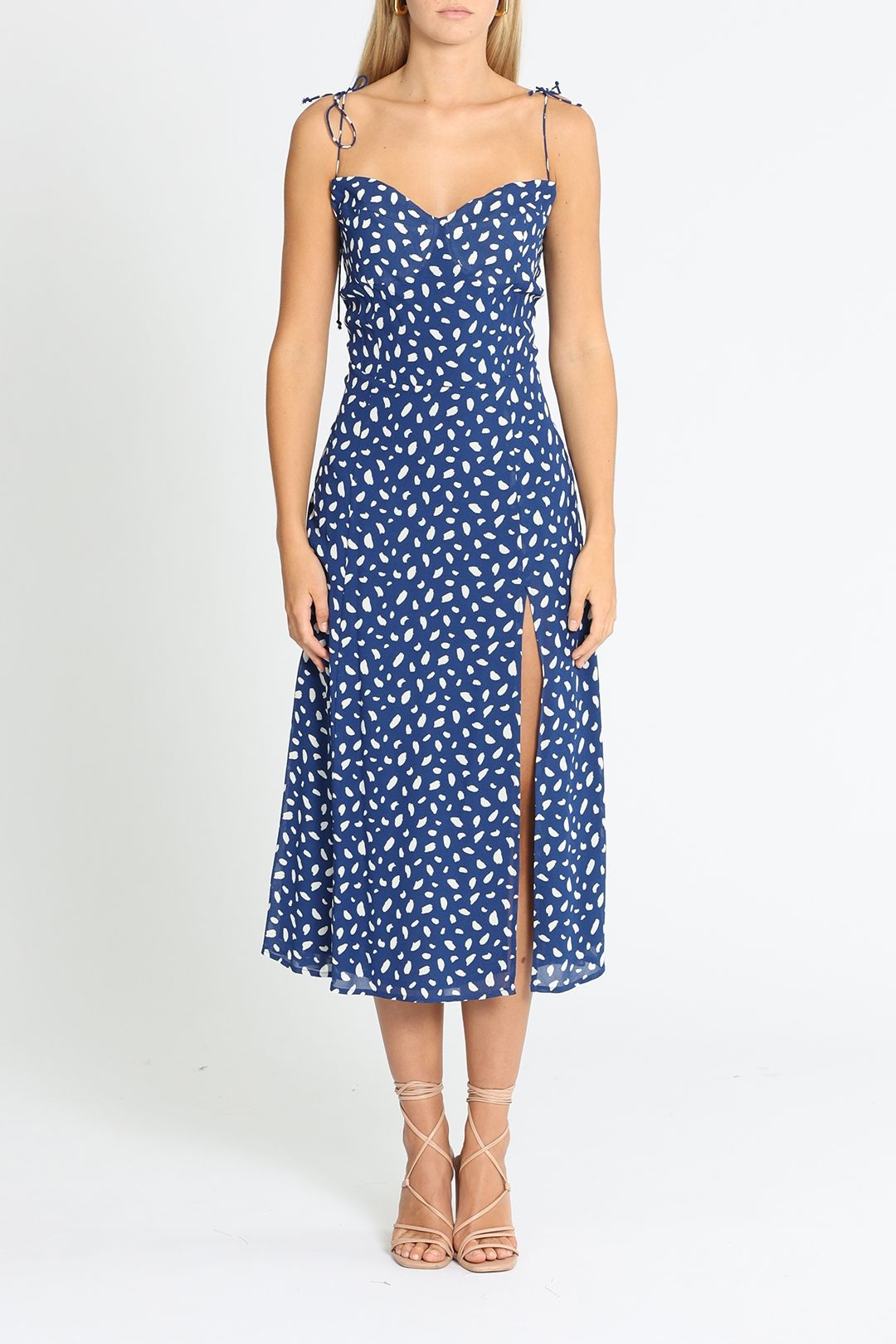 Reformation Juliette Dress Moray Blue