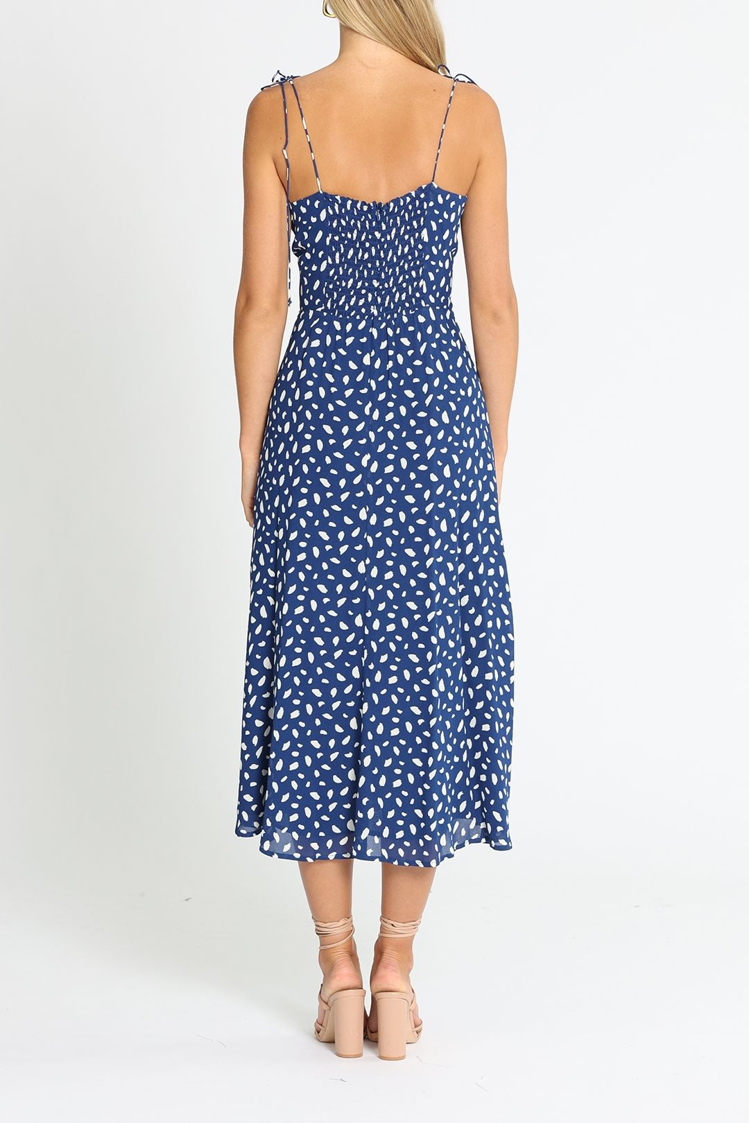 Reformation Juliette Dress Moray Leg Split