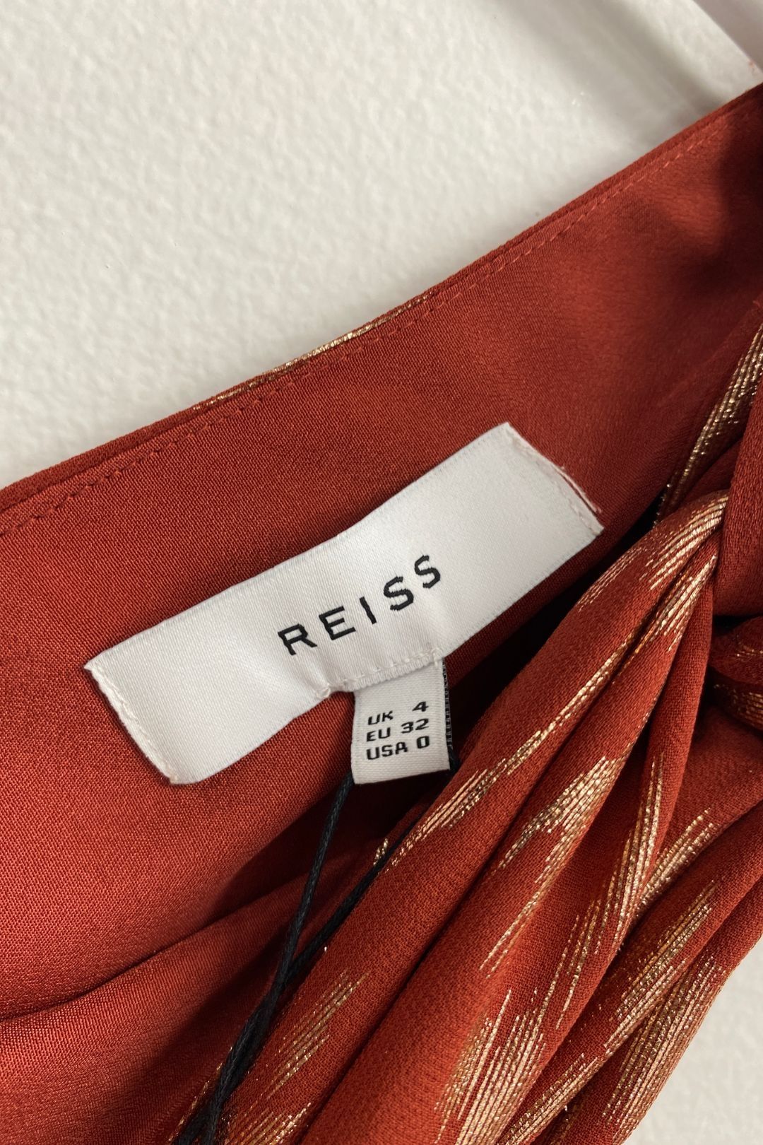 Buy Delilah Metallic One Shoulder Reiss GlamCorner