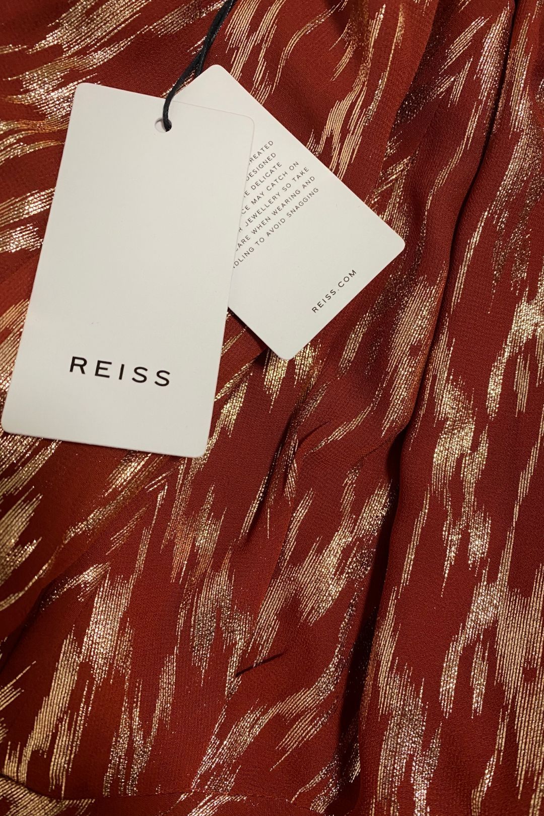 Buy Delilah Metallic One Shoulder Reiss GlamCorner