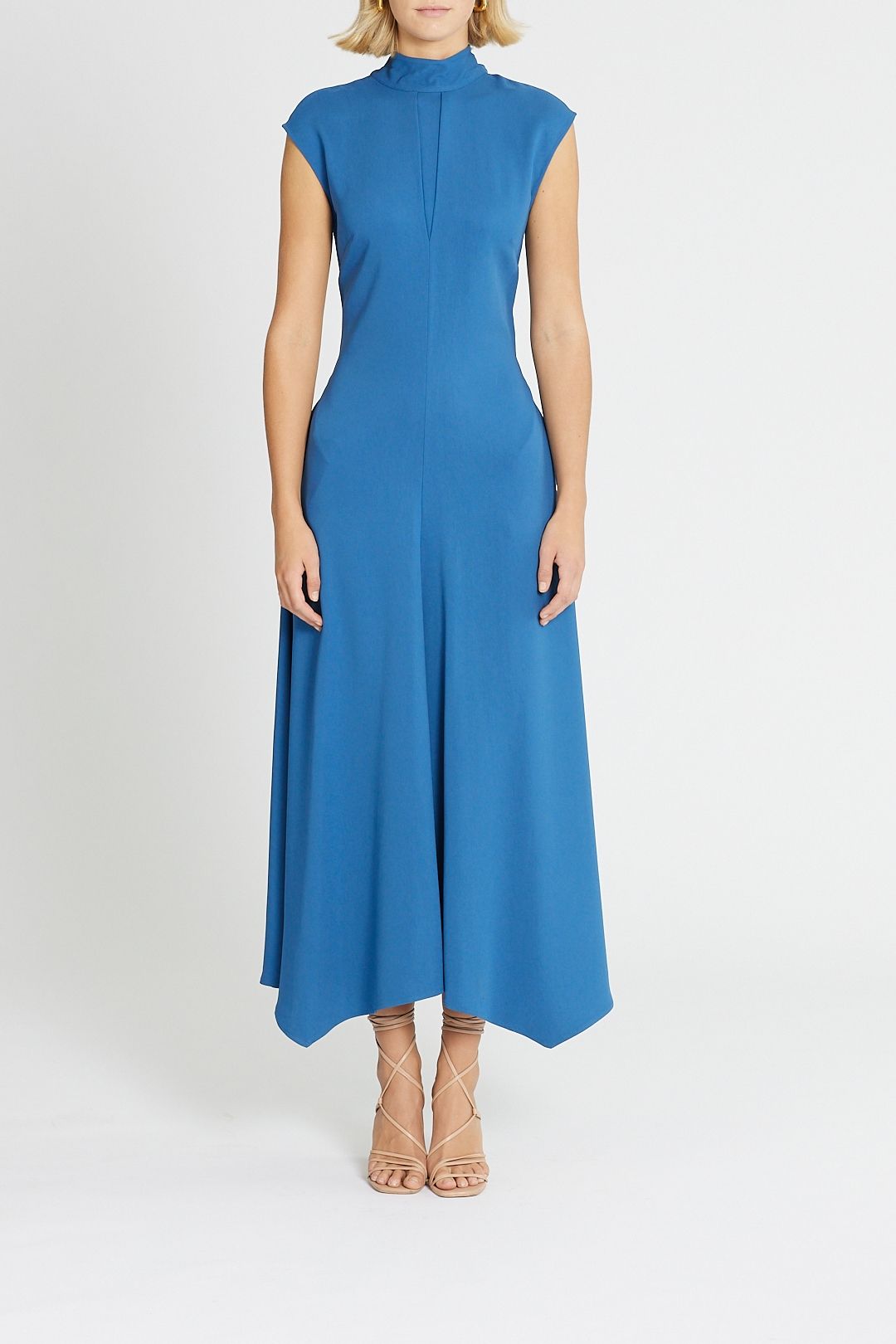 Reiss Livvy Open Back Midi Blue
