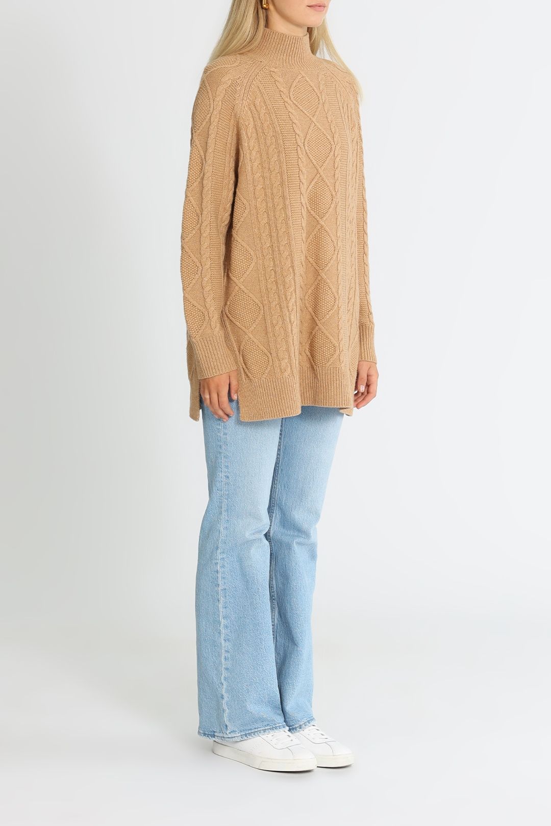 Reiss Nina Cable Tunic High Neck