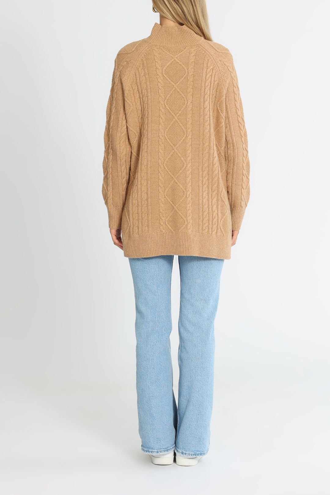Reiss Nina Cable Tunic Long Sleeves