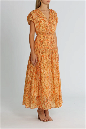 Peach Parfait Bicknell Dress by Acler available for hire.