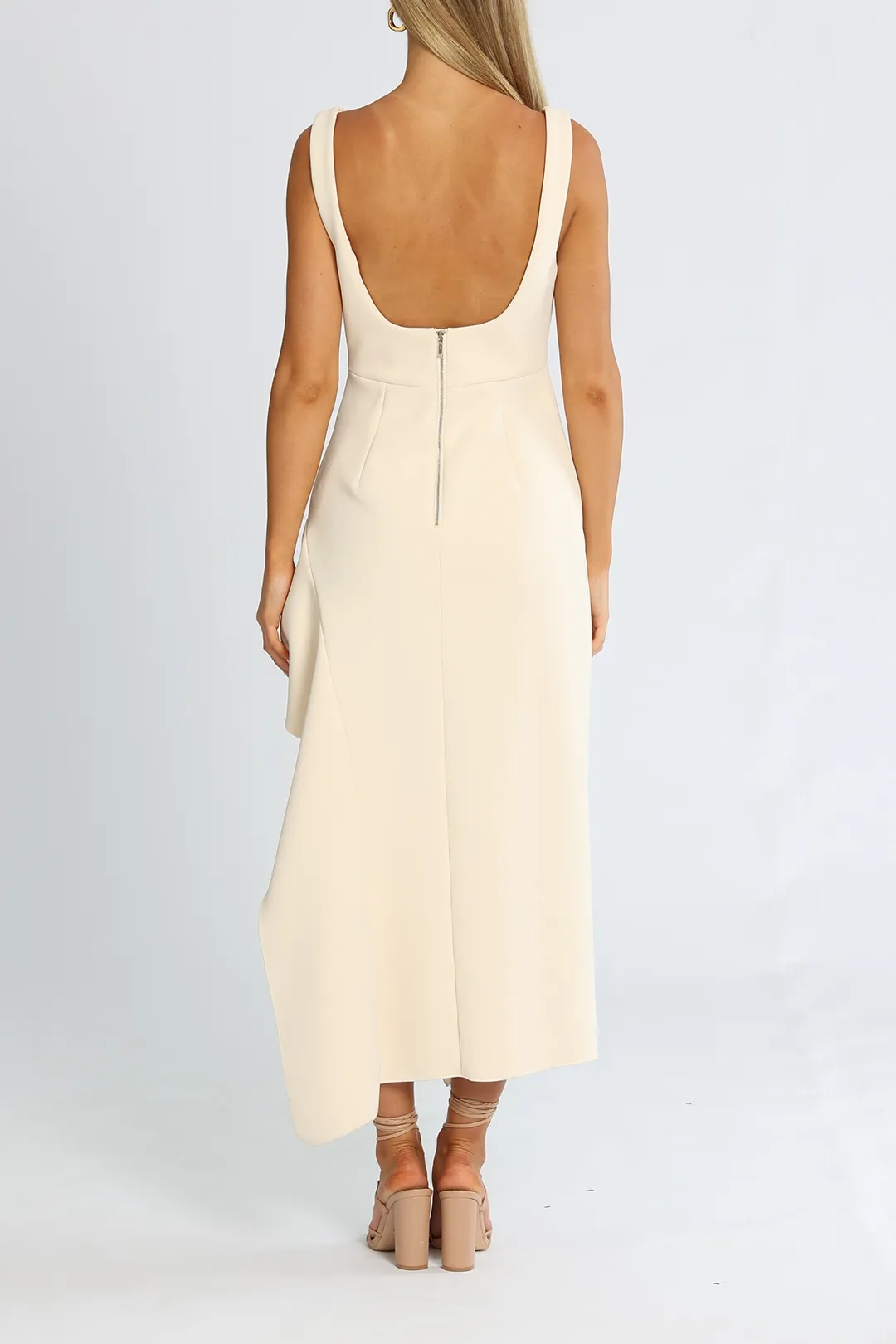 strapless open back dress Cobalt Blue 80's Dynasty Dress – WearMyWardrobeOut