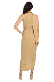 Nude Daleside high-low dress available for rent.