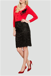 Review Aurelia Lace Skirt in Black