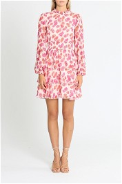 Review Celeste Floral Dress Pink