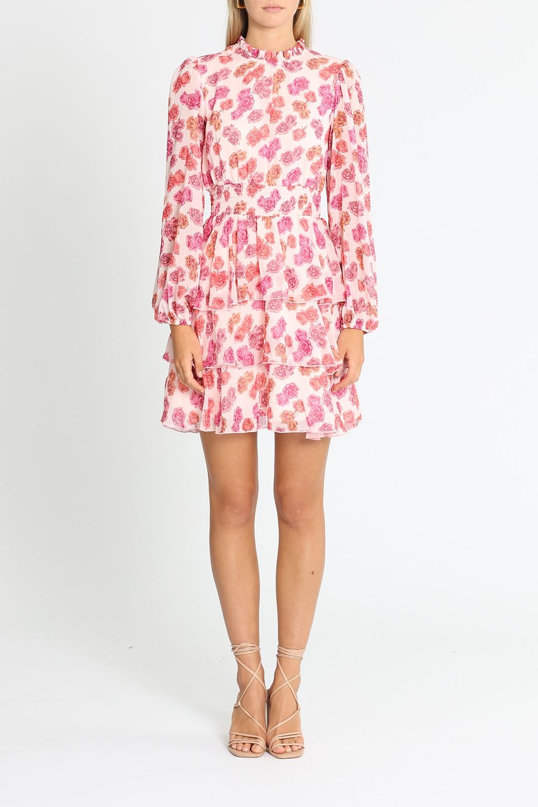 Review Celeste Floral Dress Pink