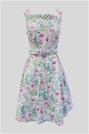 Floral Print Sweet Caribbean Dress