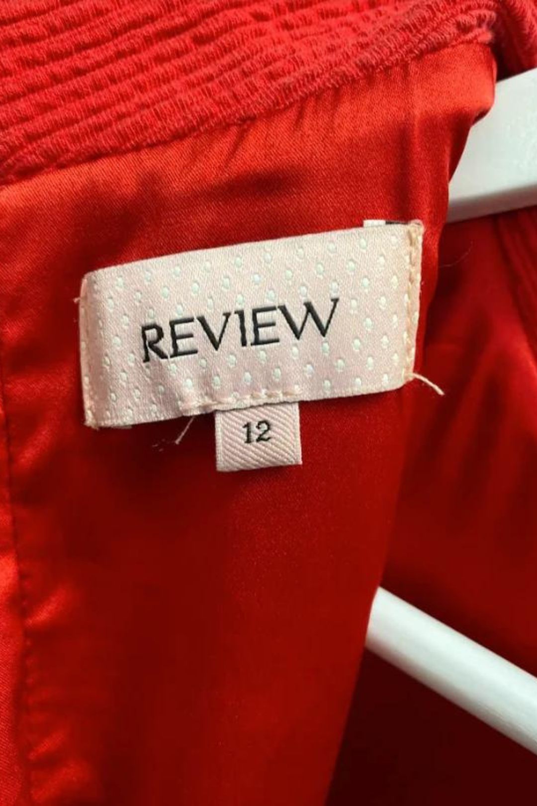 Review - Girls Red High Neck Dress