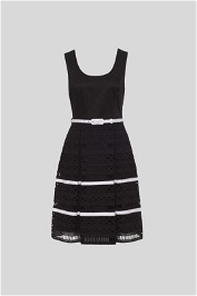 Review Miss Camilla Eyelet Lace Dress in Black